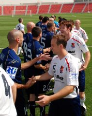 Teams Shake Hands